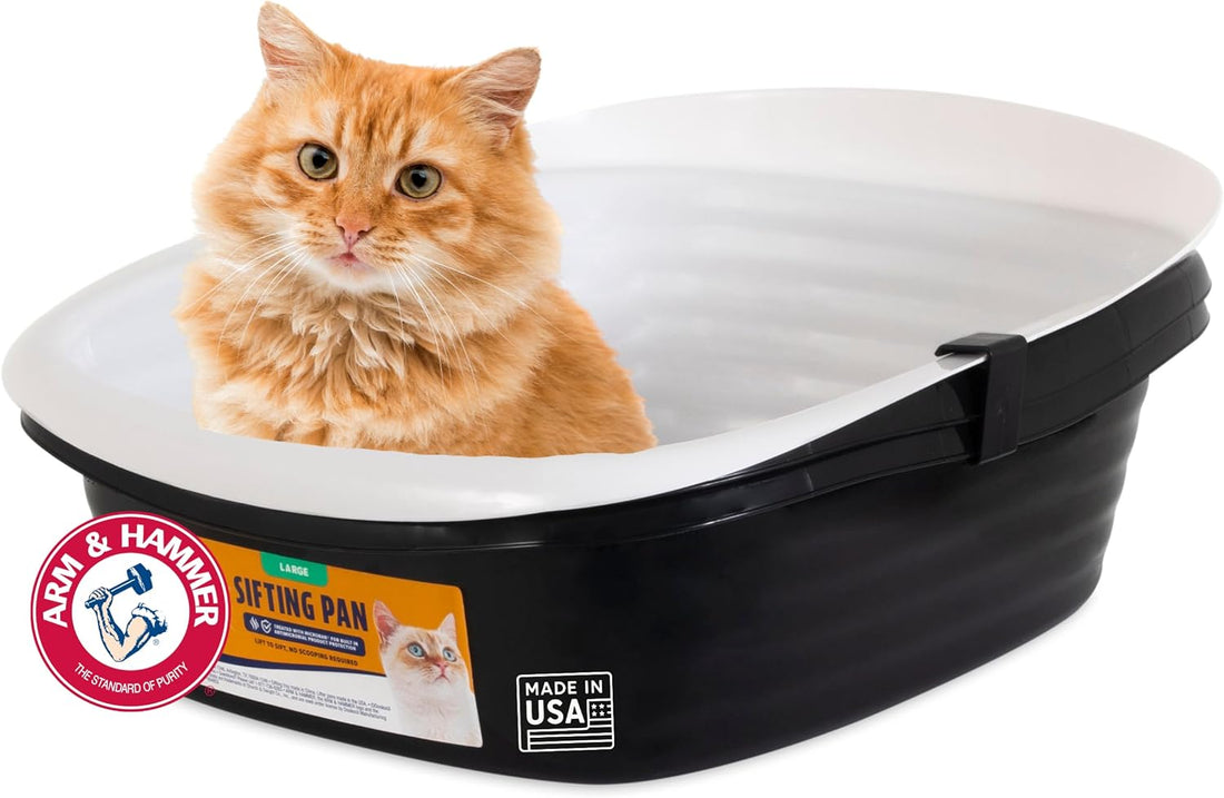 Arm & Hammer Large Sifting Litter Box Scoop Free Cat Litter Tray