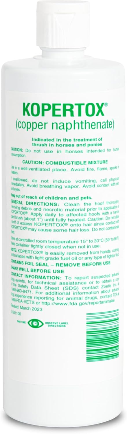 Kopertox Water-Resistant Thrush Treatment for Horses & Foals, 16 oz
