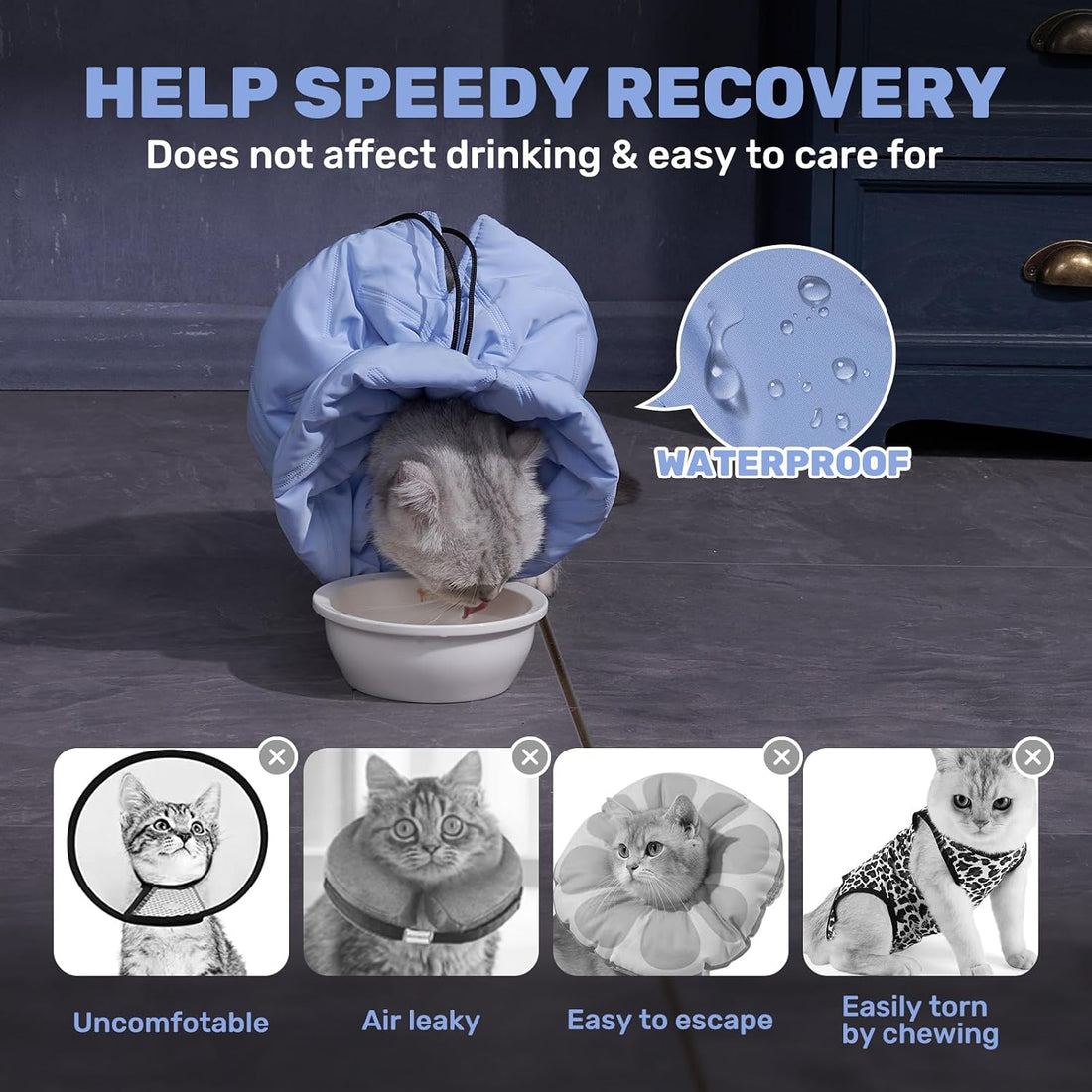 Adjustable Cat Recovery Cone Collar