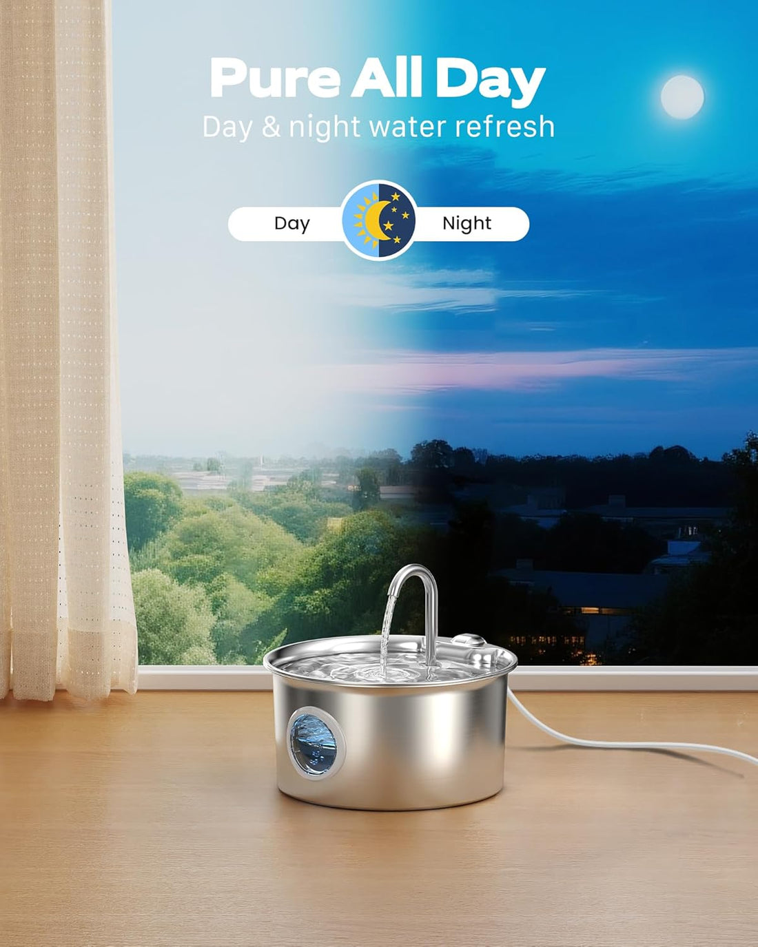 Cat Water Fountain Stainless Steel: Cat Fountain for Drinking