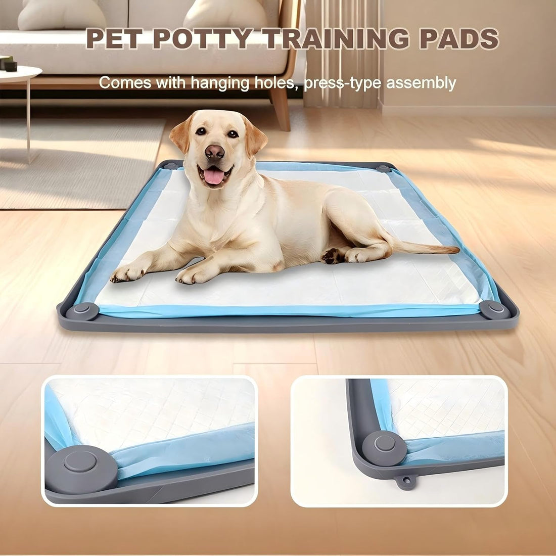 Dog Pee Pad Holder Tray 23x23, Silicone Puppy Pad Holder
