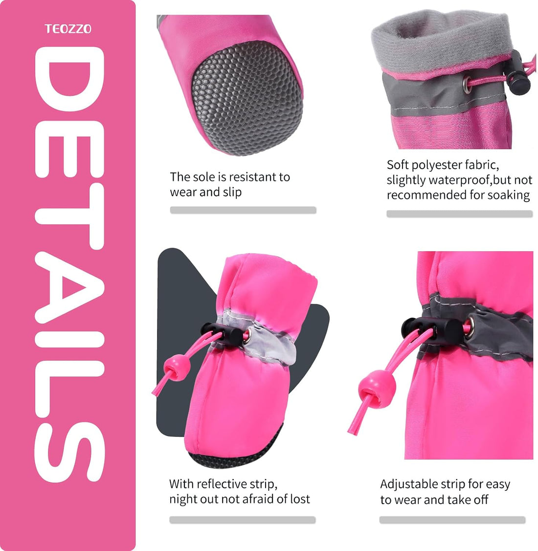 Dog Shoes for Hot Pavement, Summer Dog Boots & Paw Protector
