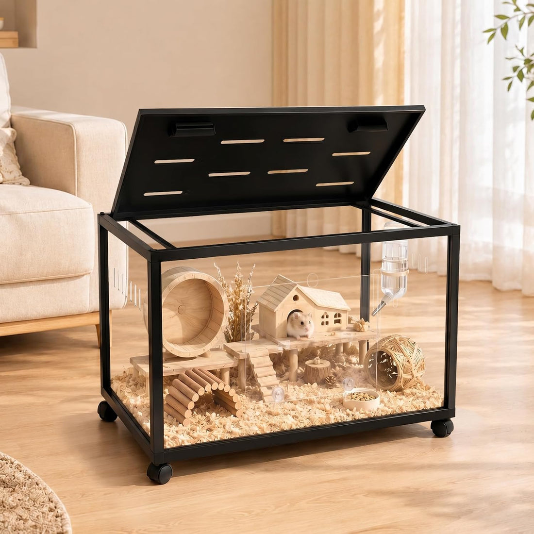 Large Acrylic Metal Hamster Cage 3.0