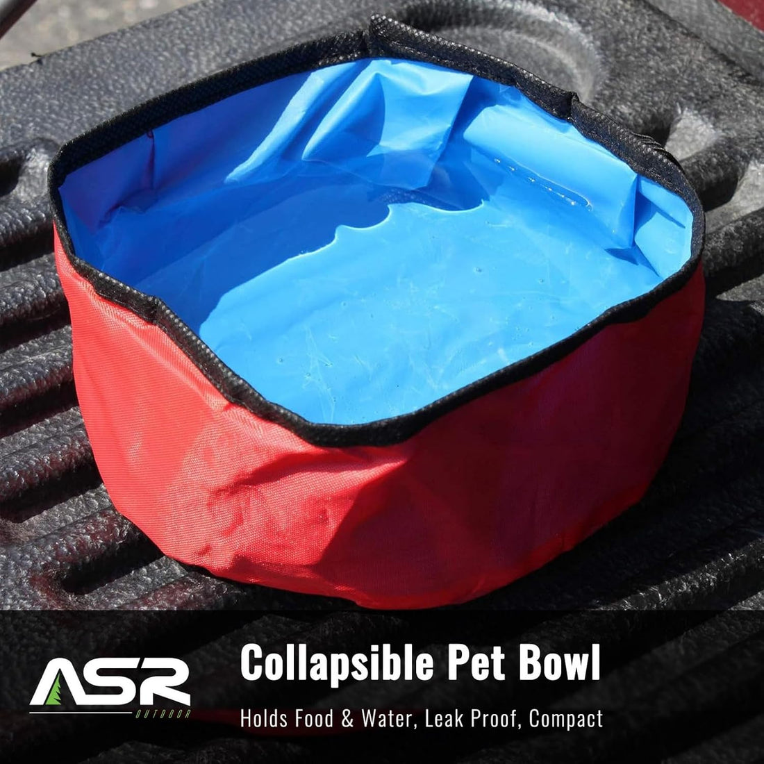 ASR Outdoor Dog Water Bowl Folding Collapsible Pet Travel Food Dish