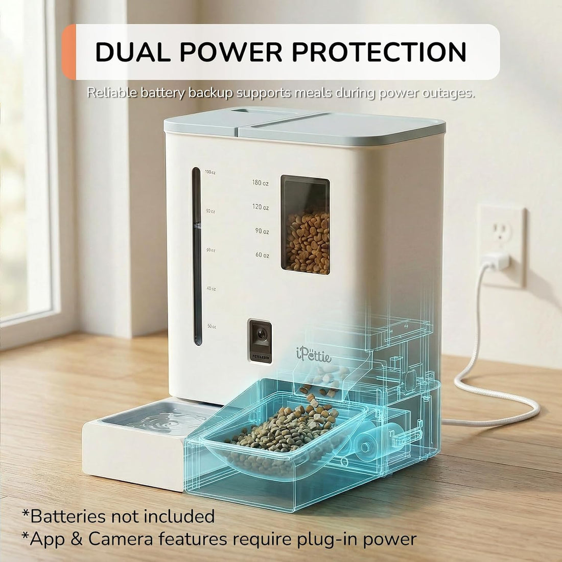 iPettie Camera Automatic Cat Feeder and Water Dispenser