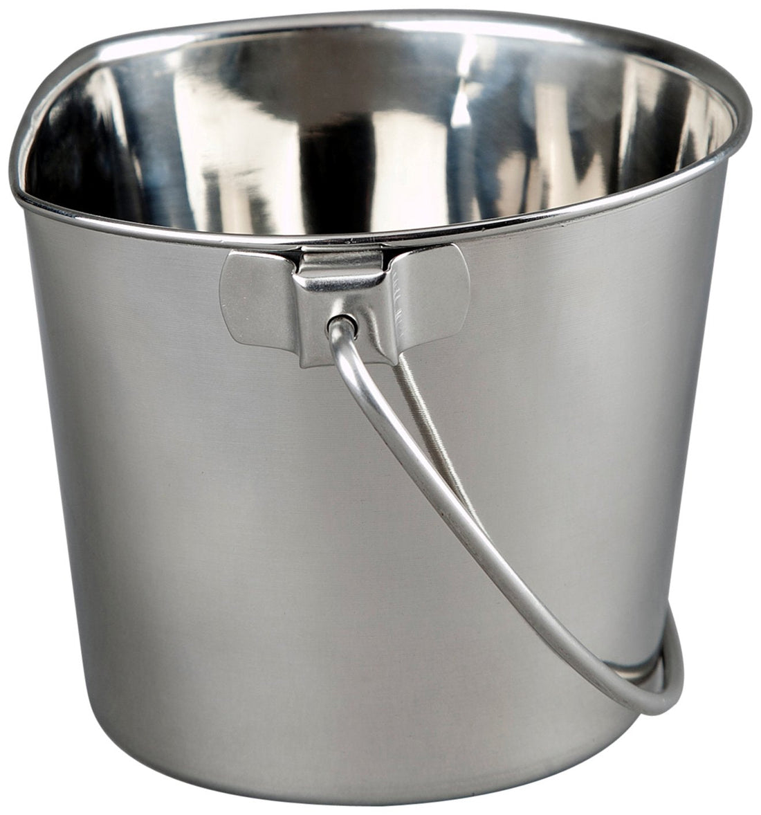 Advance Pet Products 2 Quart Heavy Duty Stainless Steel Flat Side