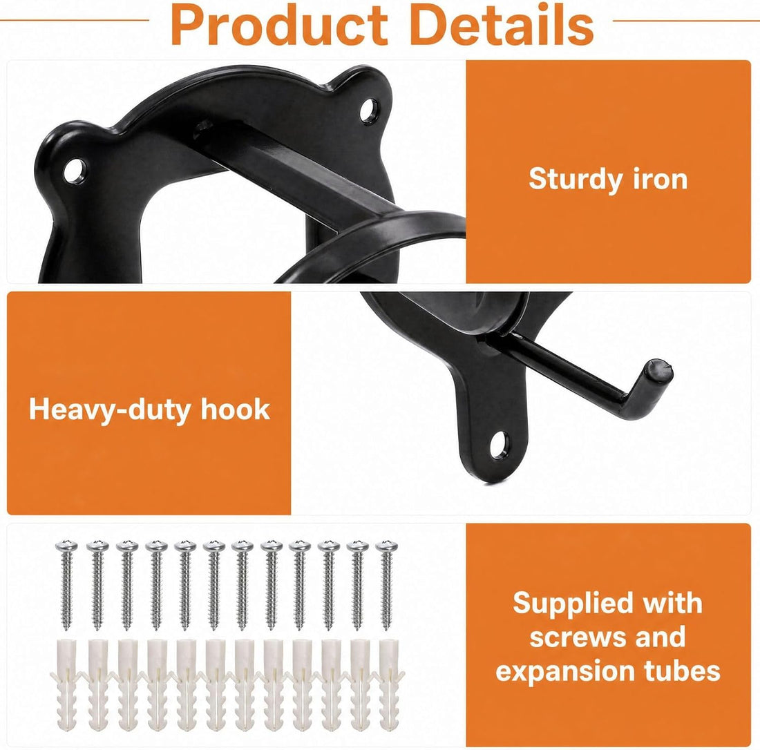 Cididu 12 Counts Horse Bridle Rack, Metal Bridle Hooks Bracket