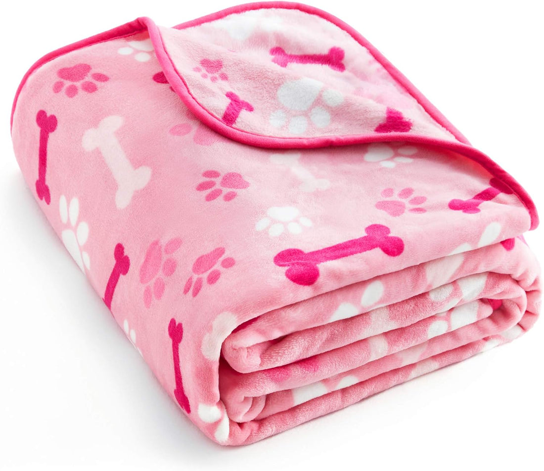 Allisandro 350 GSM Super Soft and Premium Fuzzy Flannel Fleece Pet