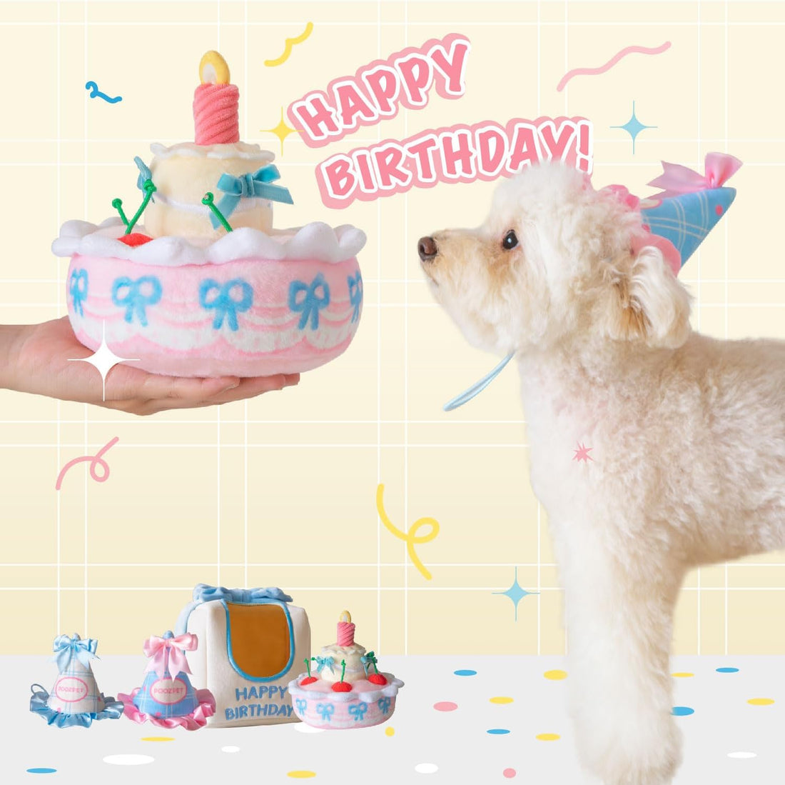 Birthday Cake Snuffle Toy Set