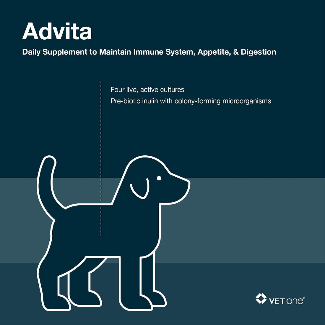 VetOne Advita Probiotic Nutritional Supplement for Dogs - 30