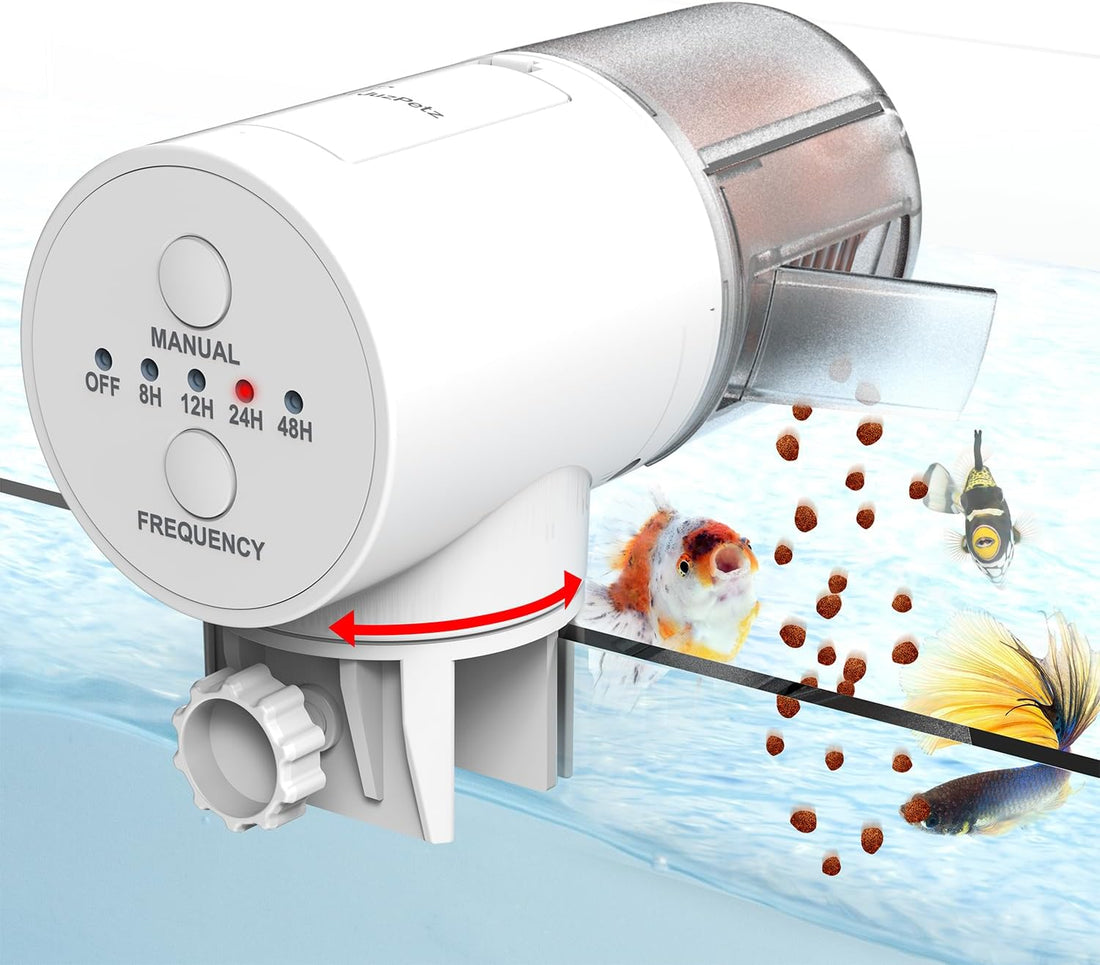 Automatic Fish Feeder Dispenser for Aquarium, 200ml Large Capacity