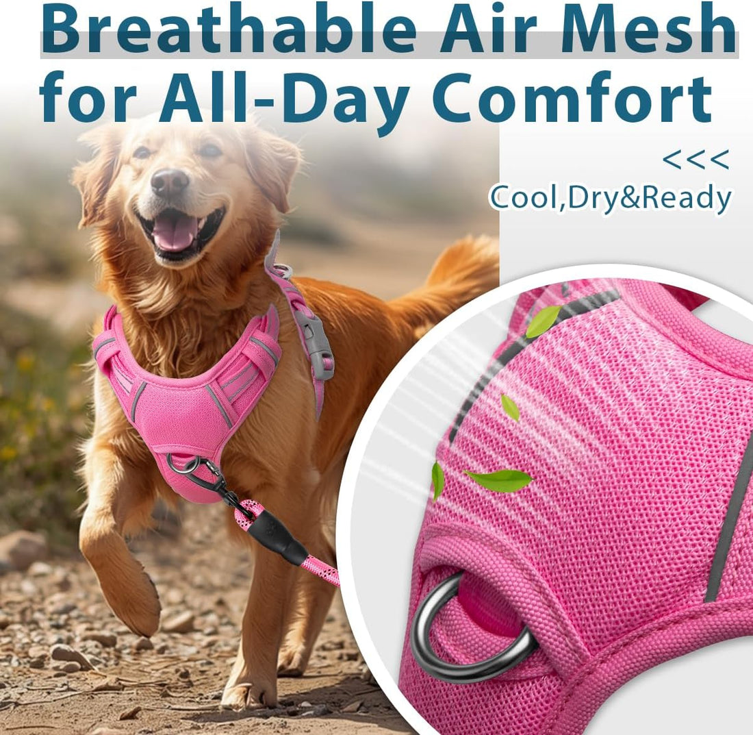 BARKBAY Dog Harness No Pull with ID Tag Pocket - Heavy Duty