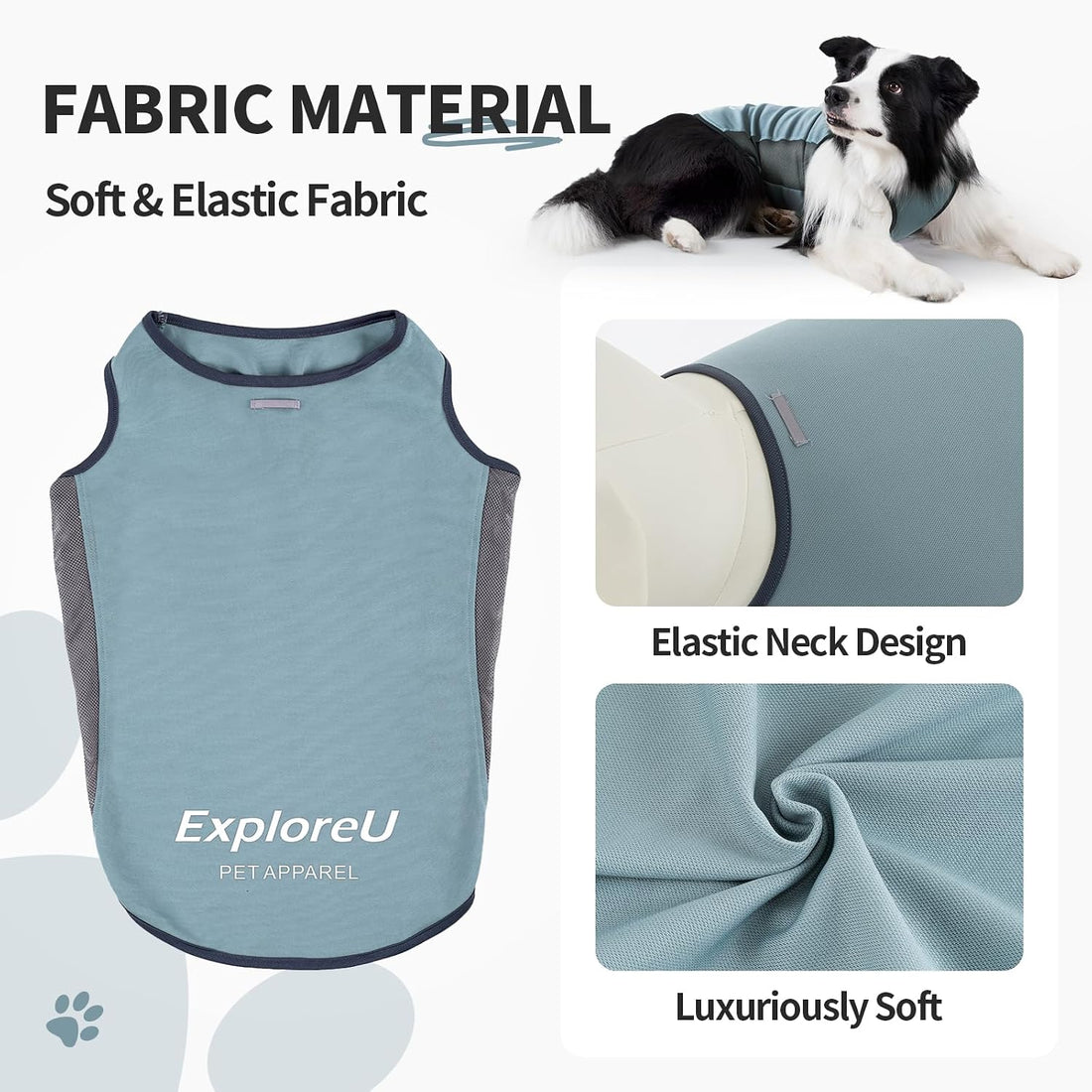 ExploreU Dog Shirt, Cooling Vest Lightweight Breathable