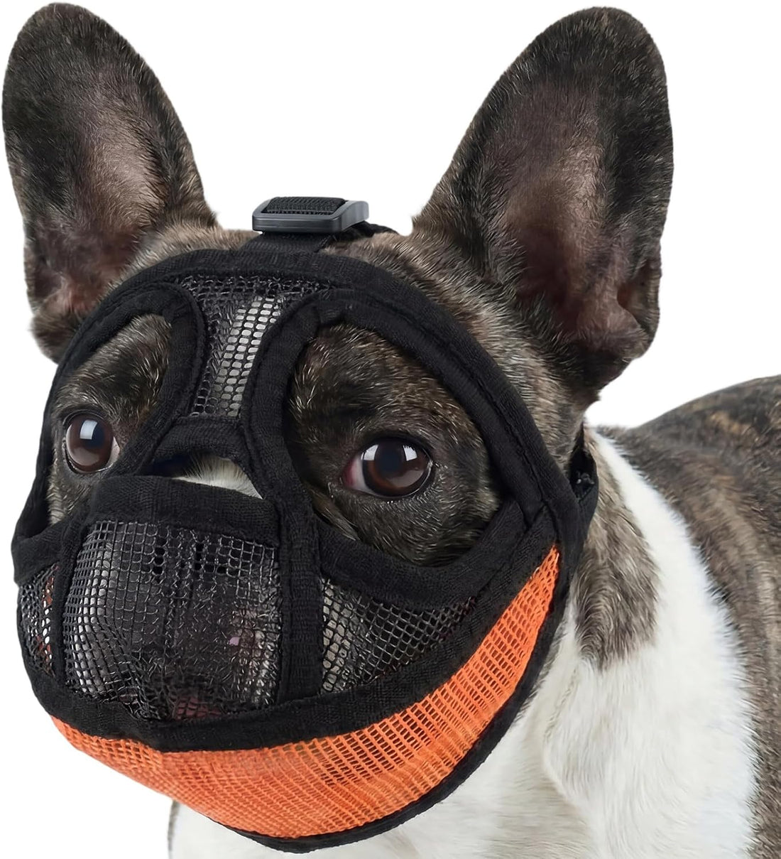 Short Snout Dog Muzzle, Breathable Soft Mesh French Bulldog Muzzle