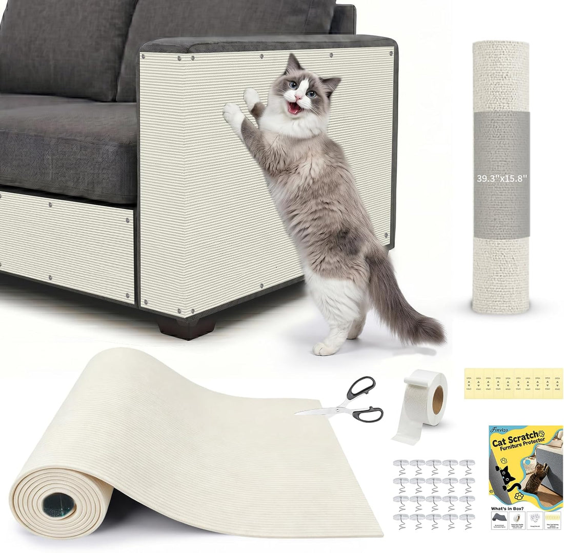 Cat Scratch Furniture Protector: 39.3"x15.8" High Self-Adhesive