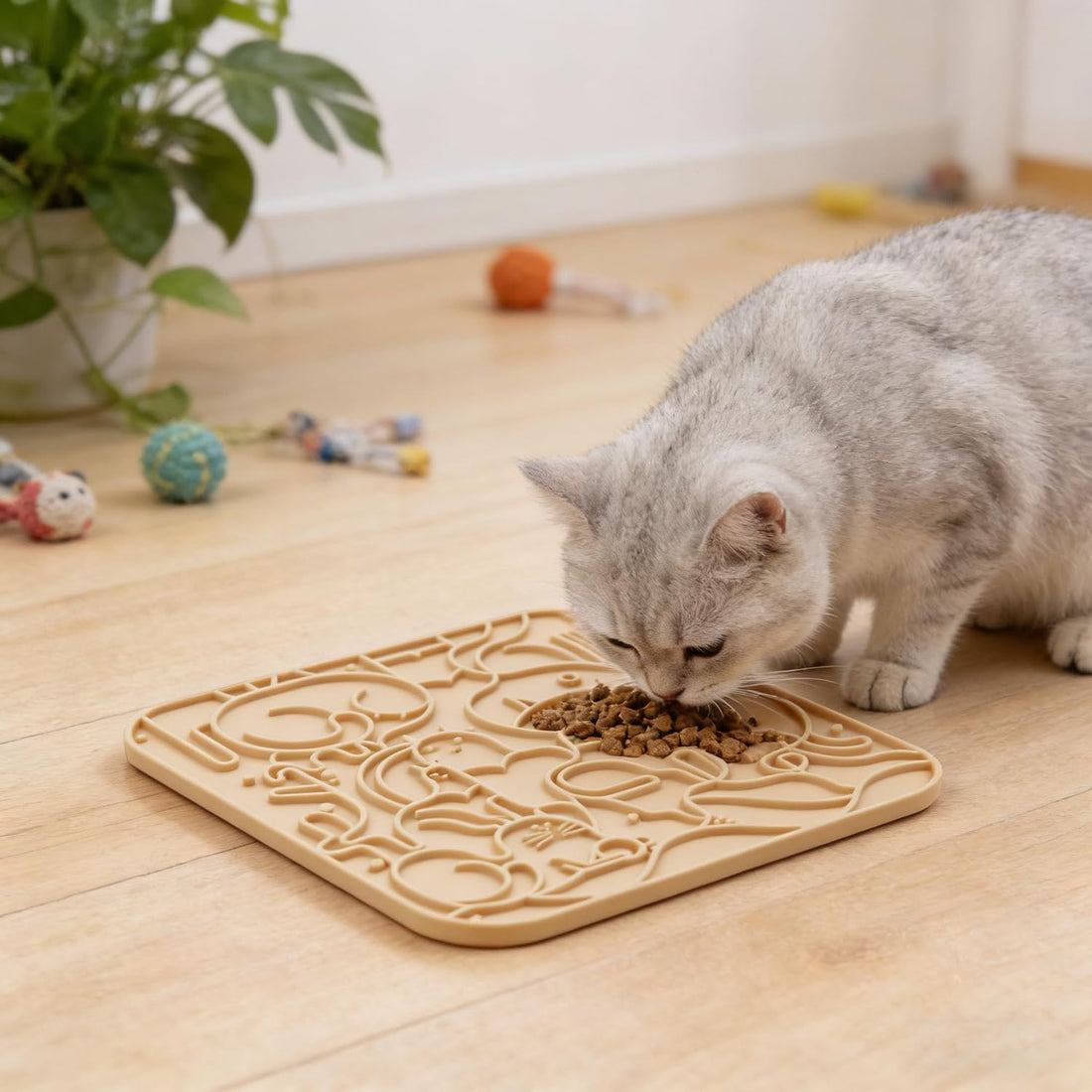 VI-FA Dog & Cat Lick Mat, Slow Feeder Pad with Suction Cups