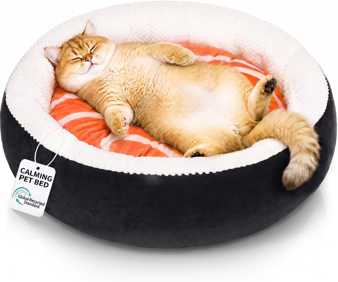 Bathtub Cat Bed, Calming Small Dog Bed 22in