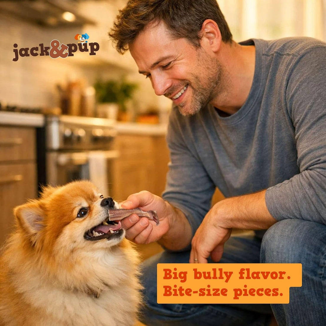 Jack&Pup Bully Bites, Small Bully Sticks for Small Dogs
