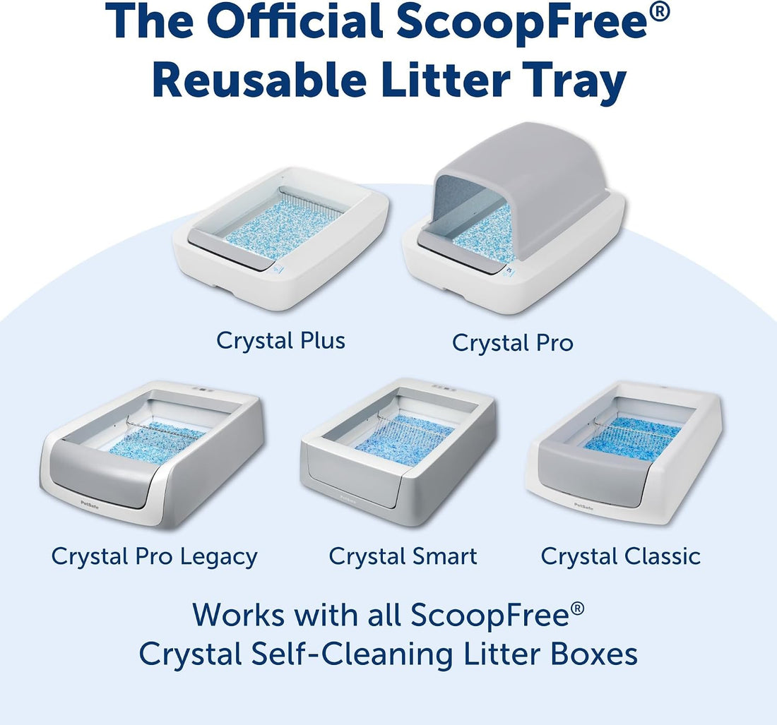 PetSafe ScoopFree Reusable Tray with Crystal Litter, Fresh Scent