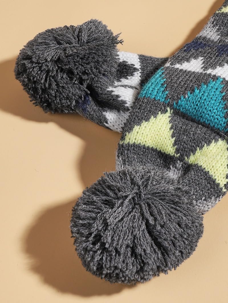 Dog Hat & Scarf Set, Knitted Pet Christmas Winter Warm Caps