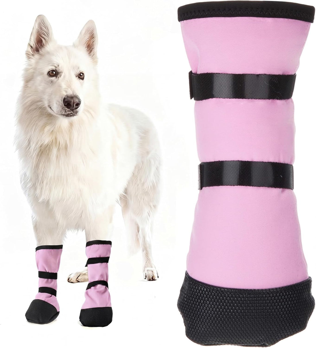 2 Pcs Dog Paw Wound Recovery Boots Non-Slip Dog Protector Boots