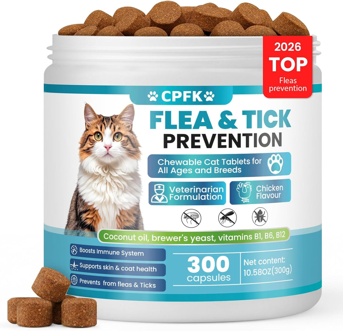 Chewable Flea Treatment for Cats Flea and Tick Prevention for Cats