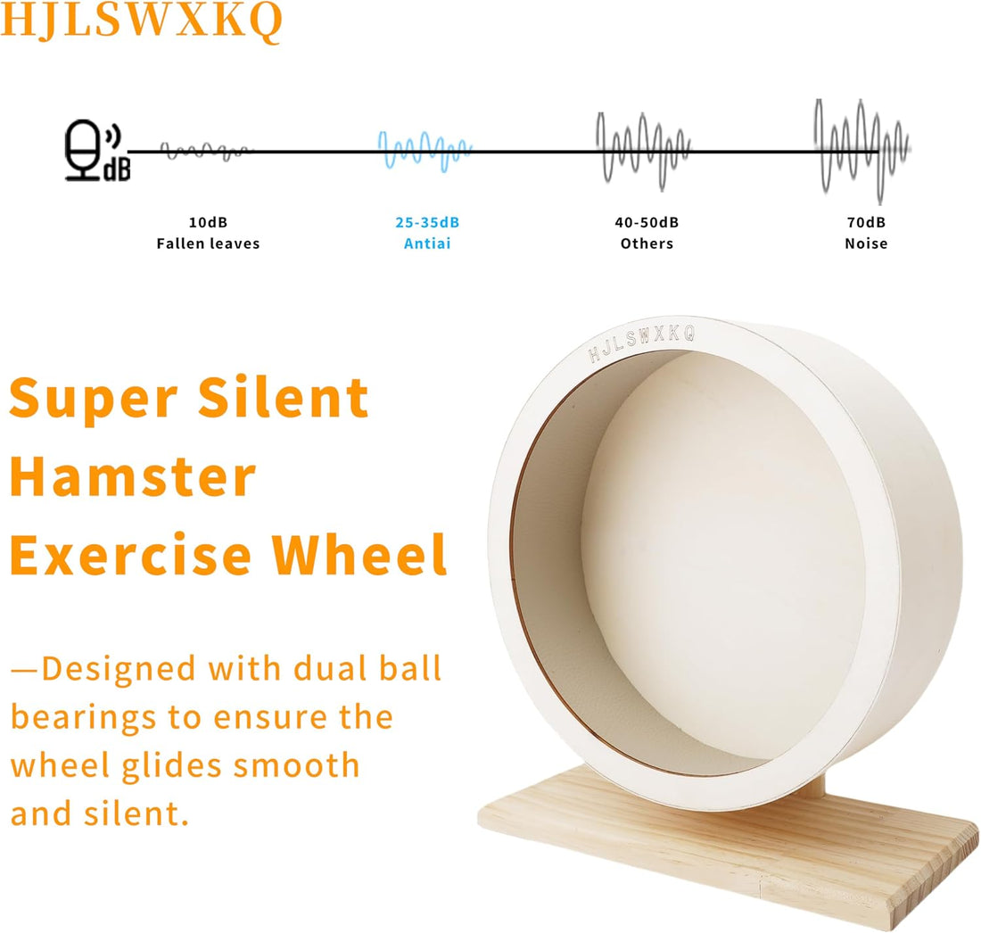 13 inch Large Silent Wooden Chinchilla Wheel with Removable Track