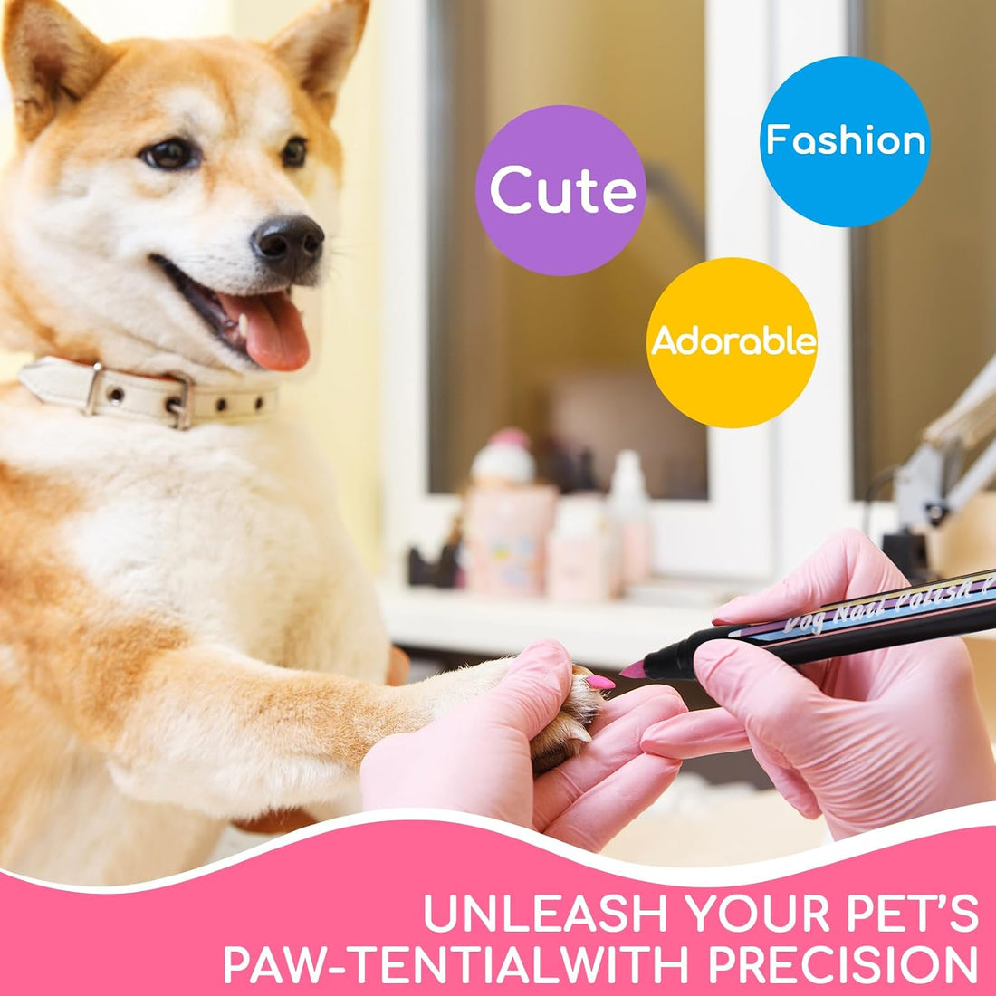 OLINGYOU Dog Nail Polish Pen Set, Quick Dry