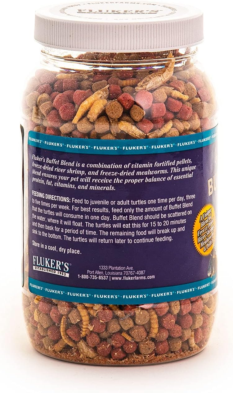 Fluker's Buffet Blend Aquatic Formula, Turtle Food with Freeze
