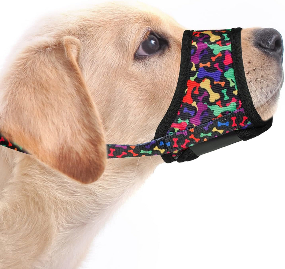 LUCKYPAW Soft Dog Muzzle for Small Dogs to Anti Biting Chewing