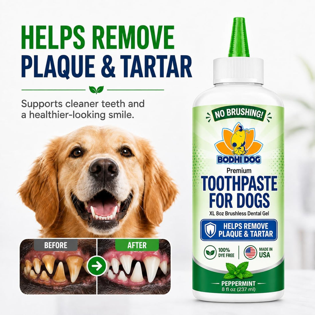 Bodhi Dog Pet Dental Gel - Toothpaste for Dogs