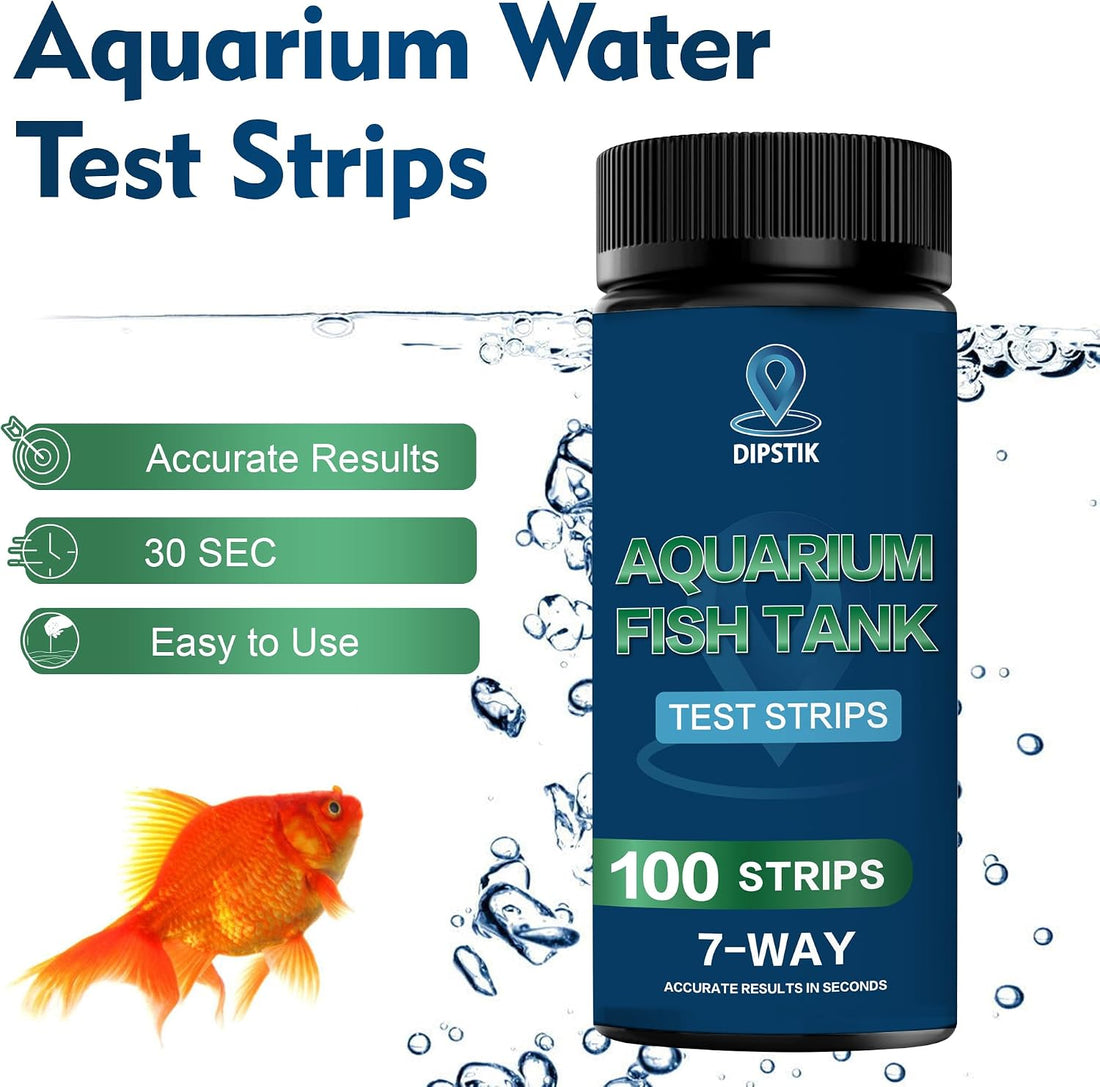Aquarium Test Strips,7-Way Freshwater Saltwater Fish Tank Pond Test
