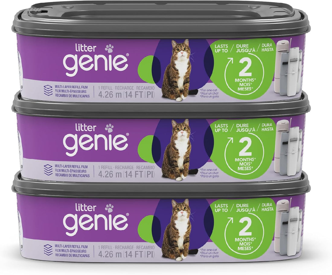 Litter Genie Refill Bags | Standard 3-Pack, 28 total ft