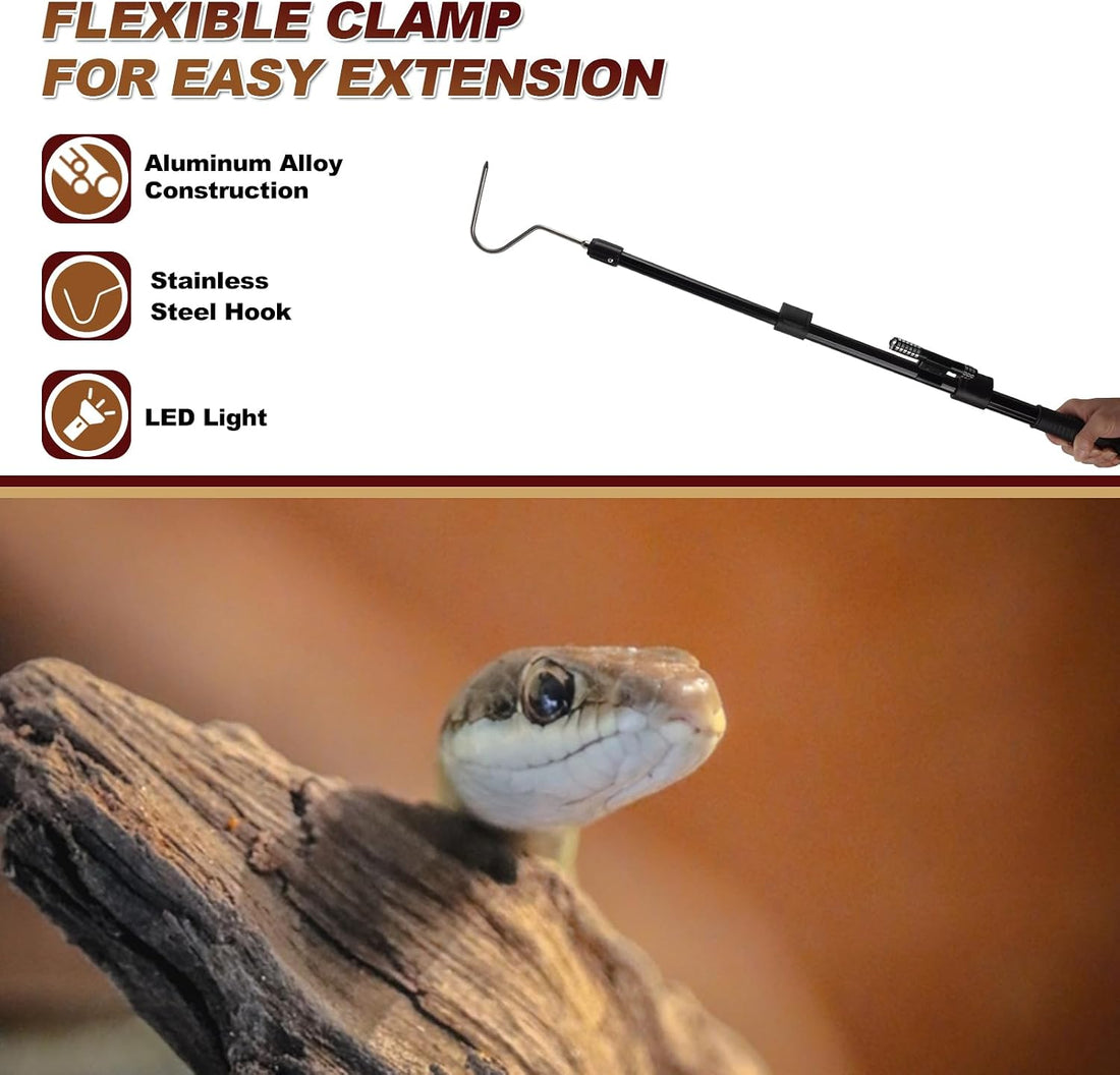 Snake Catcher Hook Stick Tongs Grabber Catching Tool Picker Kit