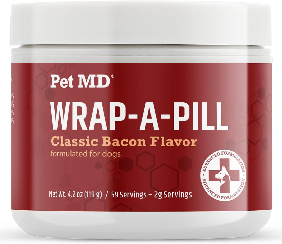 Pet MD Wrap-a-Pill Classic Bacon Pill Paste for Dogs - 4.2oz