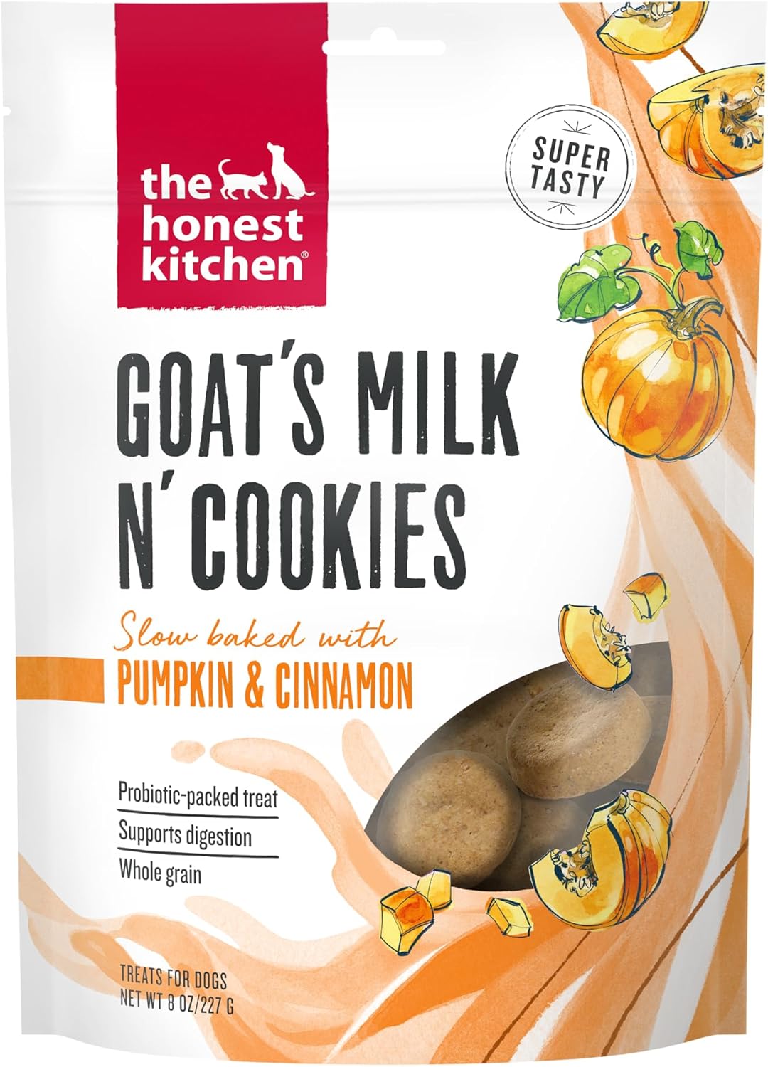 The Honest Kitchen Whole Grain Goat’s Milk N’ Cookies Dog Treats