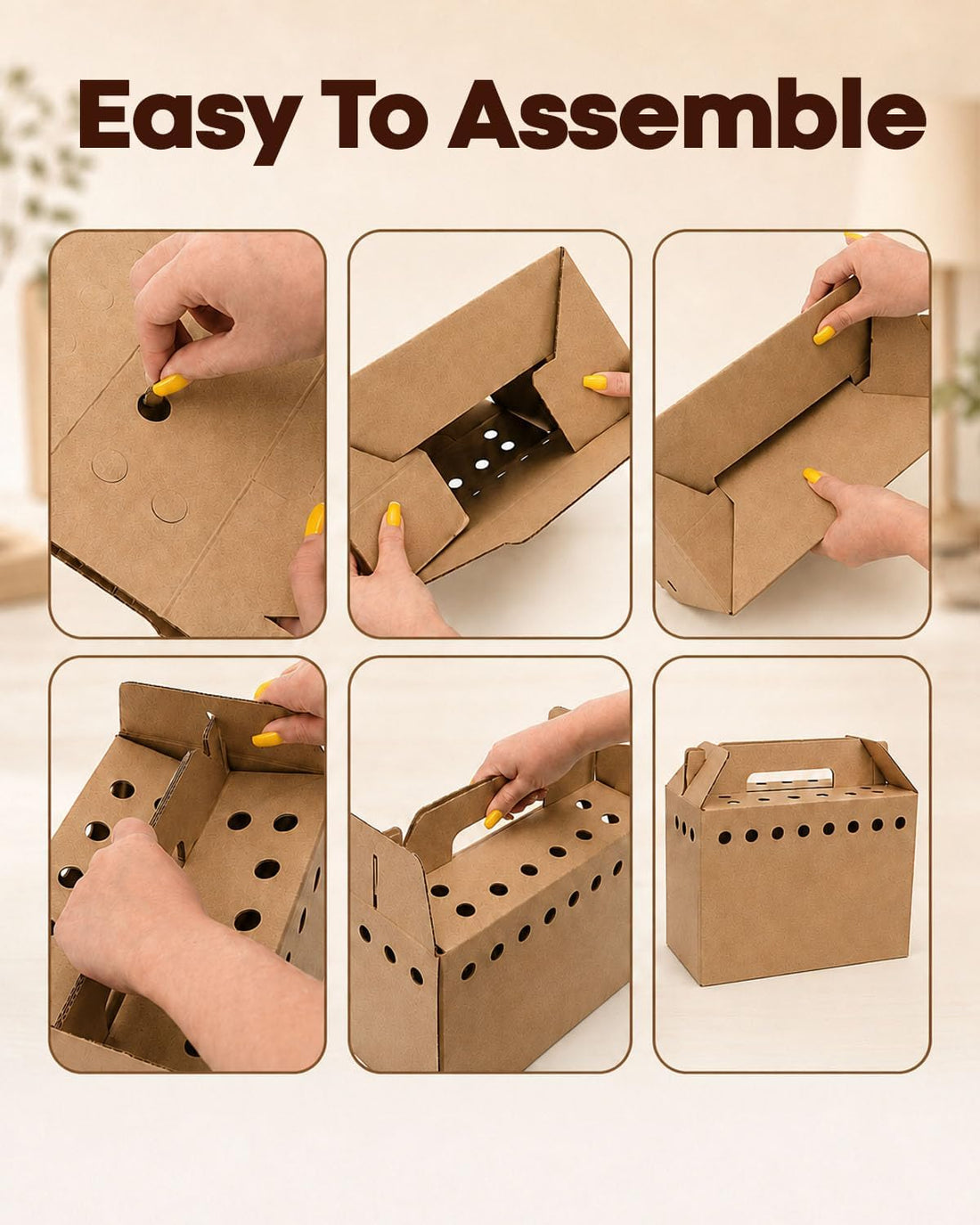 12 Pack Cardboard Pet Carrier