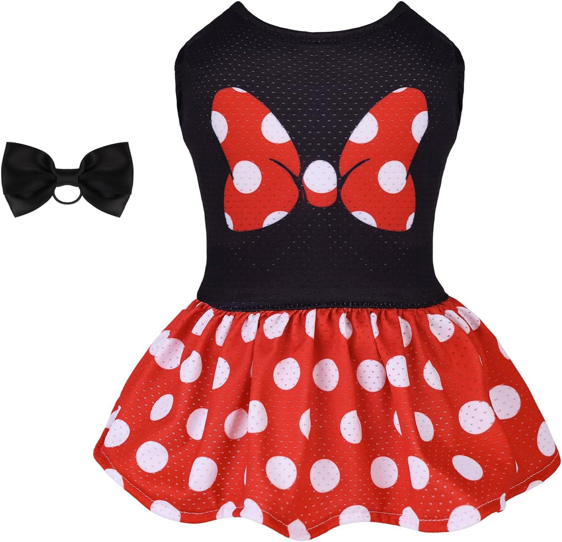 CuteBone Dog Mesh Dress Puppy Sundress Pet Outfit Summer Fashion