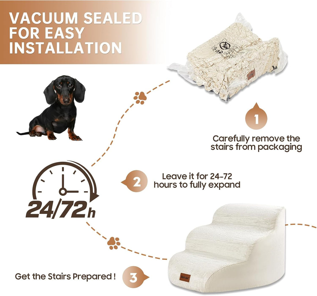 4-Step Dog Ramp Stair for Small Dogs