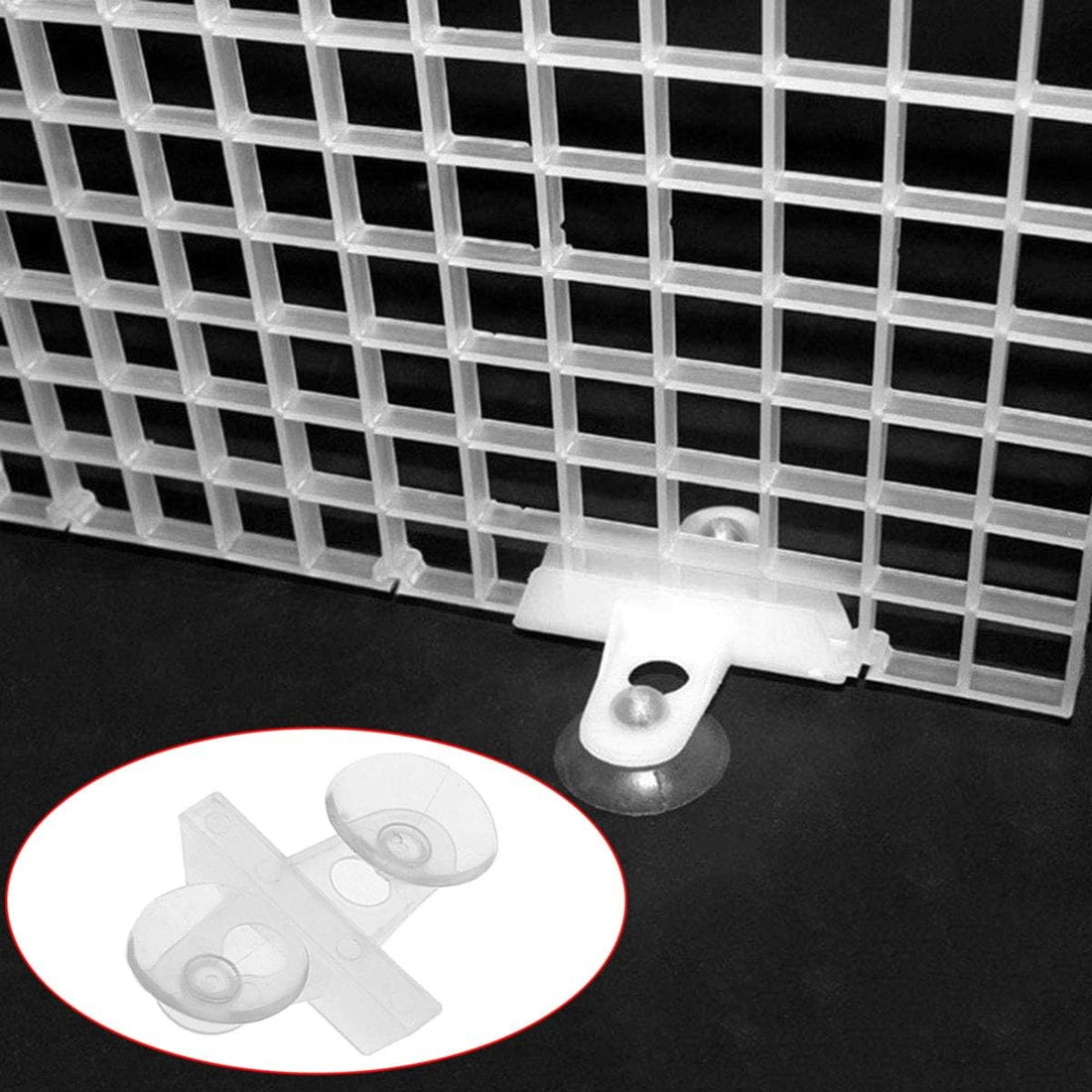 DGZZI Suction Cup Holder 12PCS White Aquarium Fish Tank Breeding