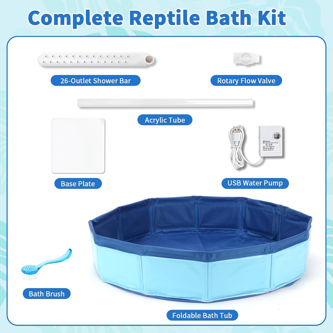 SKARUS Electric Bearded Dragon Bathtub