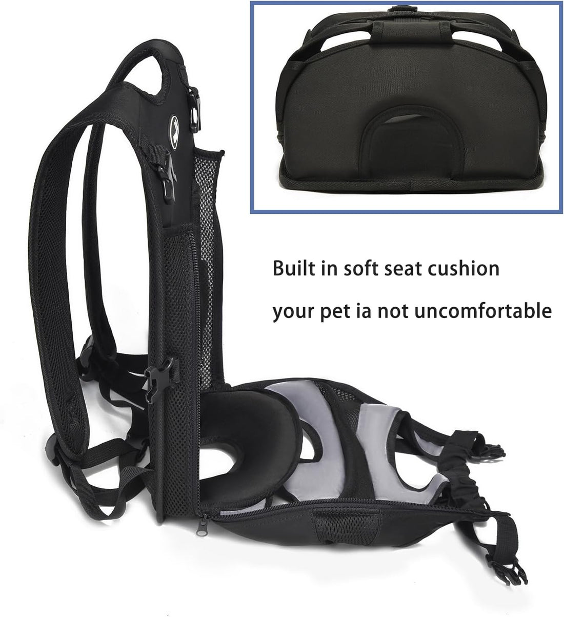 Wakytu Dog Front Carrier Pet Backpack for Small Medium Dogs,4-9lbs