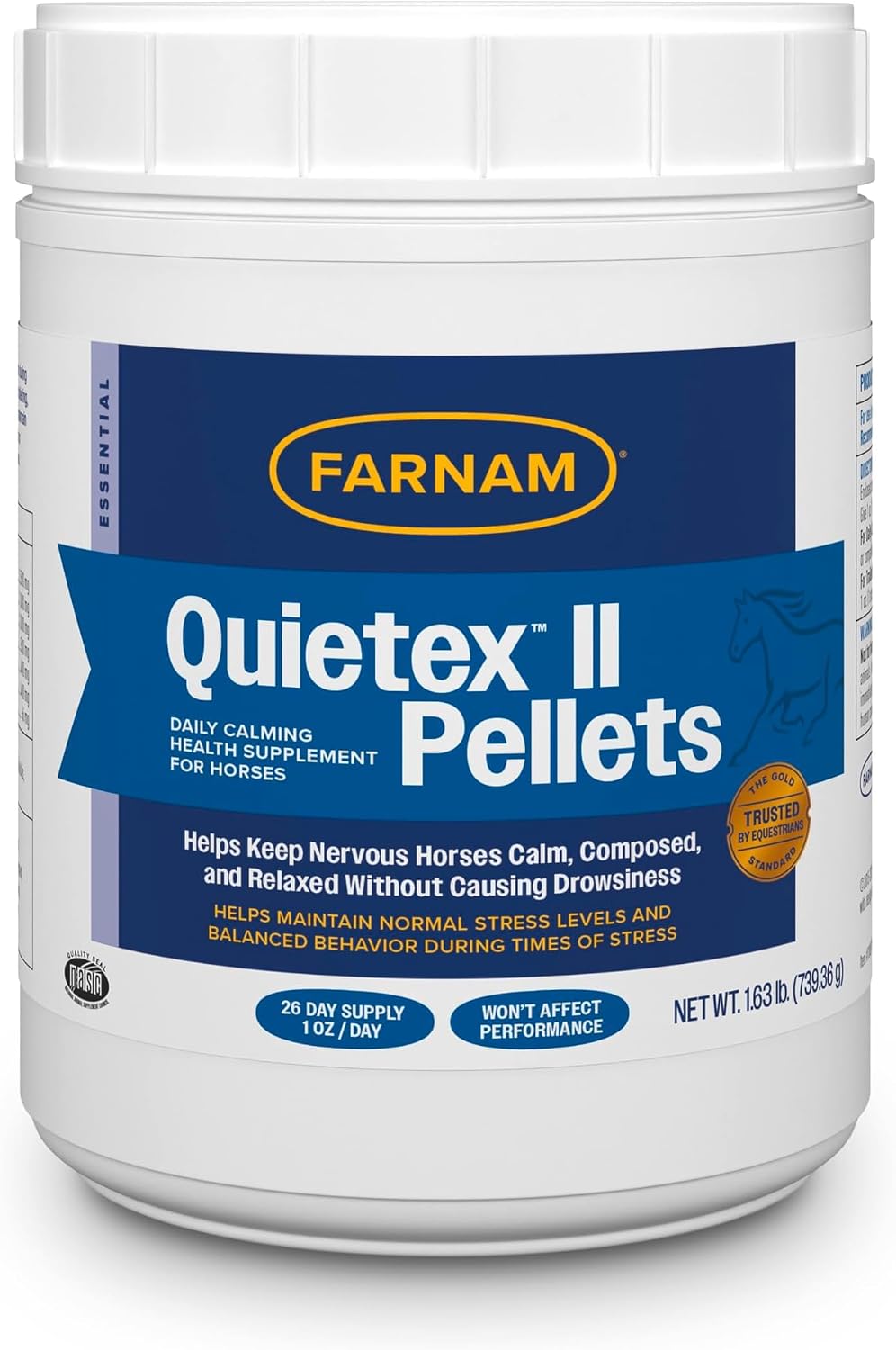 Farnam Quietex II Pellets Daily Horse Calming Supplement