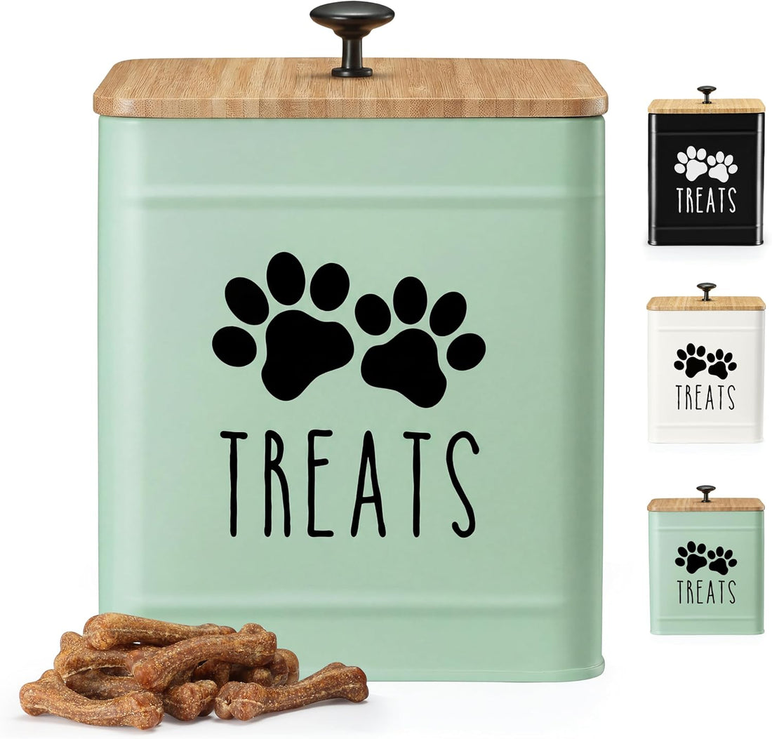 PERFNIQUE Dog Treat Container, Airtight Dog Treat Jar