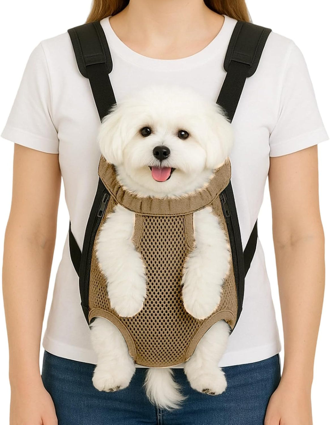 Mosago Dog Backpack Carrier, Front Chest Carrier for Small Dogs