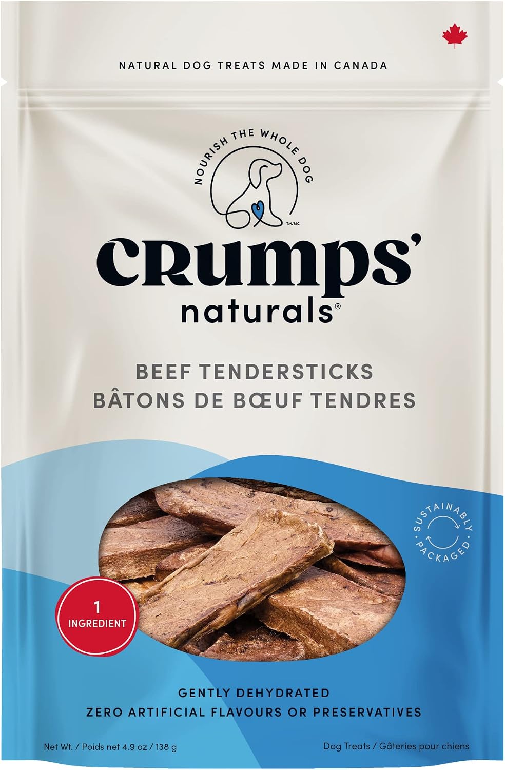 Crumps' Naturals Beef Tender Sticks for Pets