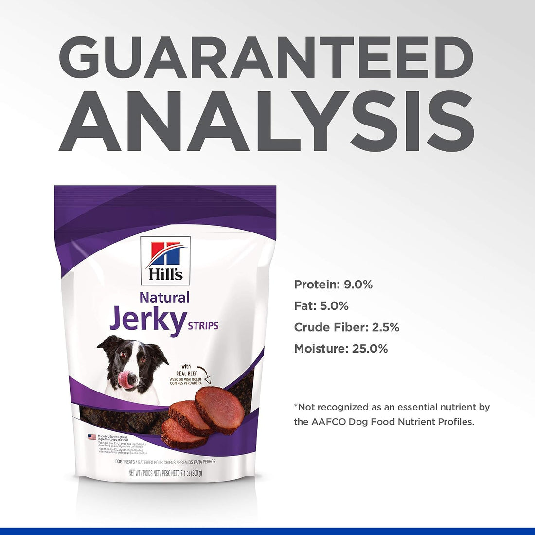 Hill's Natural Jerky Strips Dog Treats, Beef, 7.1 oz. Bag