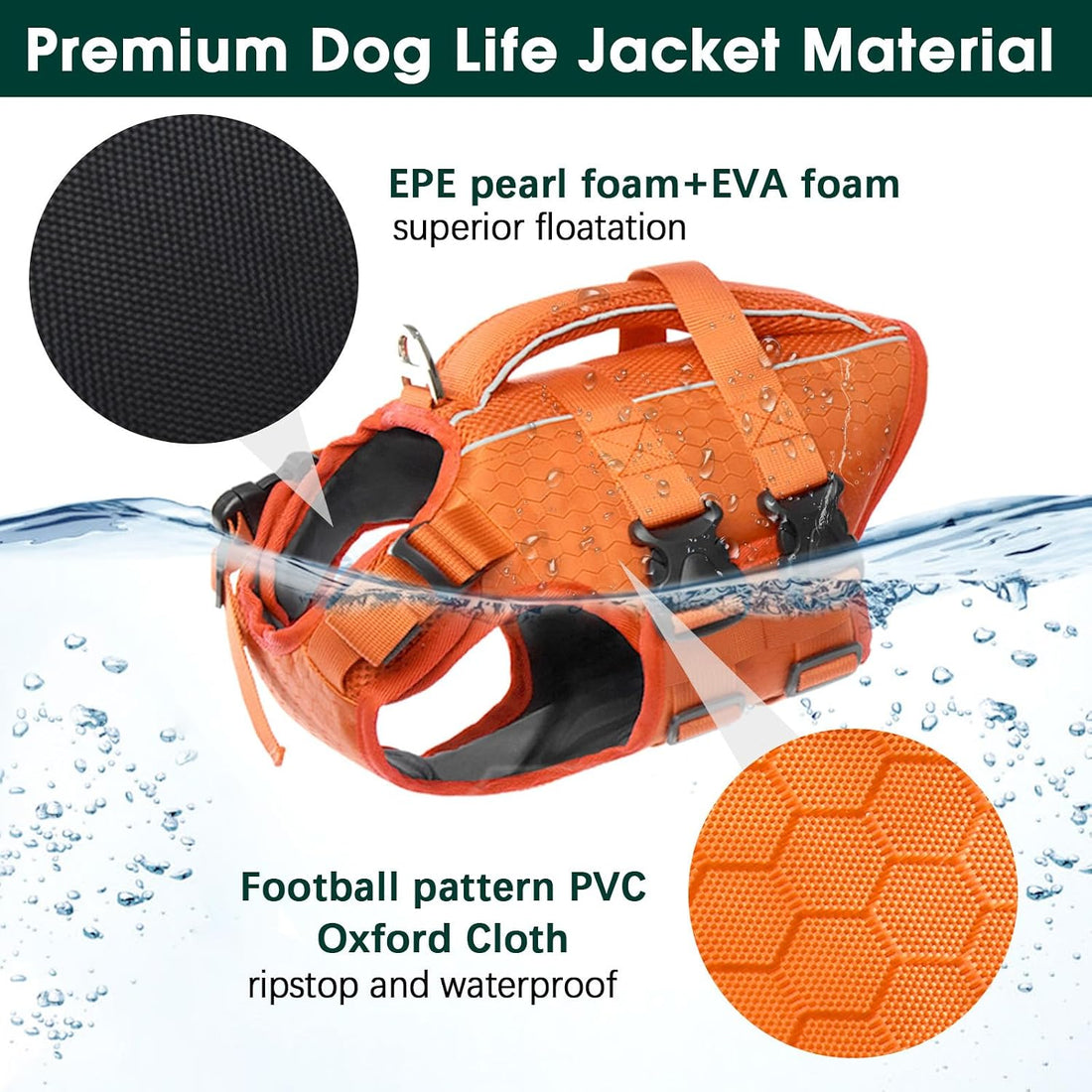 Kuoser Dog Life Jacket High Flotation