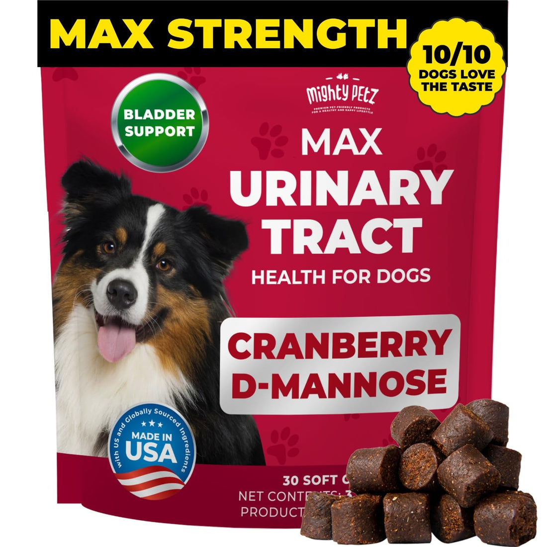 Mighty Petz MAX Cranberry for Dog UTI Treatment