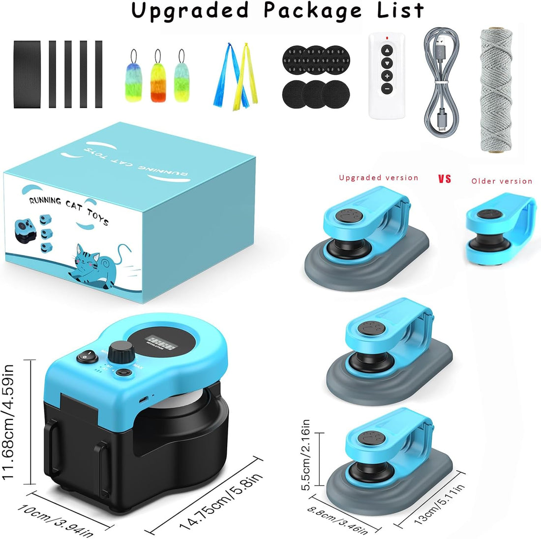 AsFrost Upgraded Interactive Cat Toy for Indoor Cats